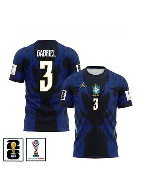 Gabriel Magalhaes 2026 World Cup Soccer Jersey Away